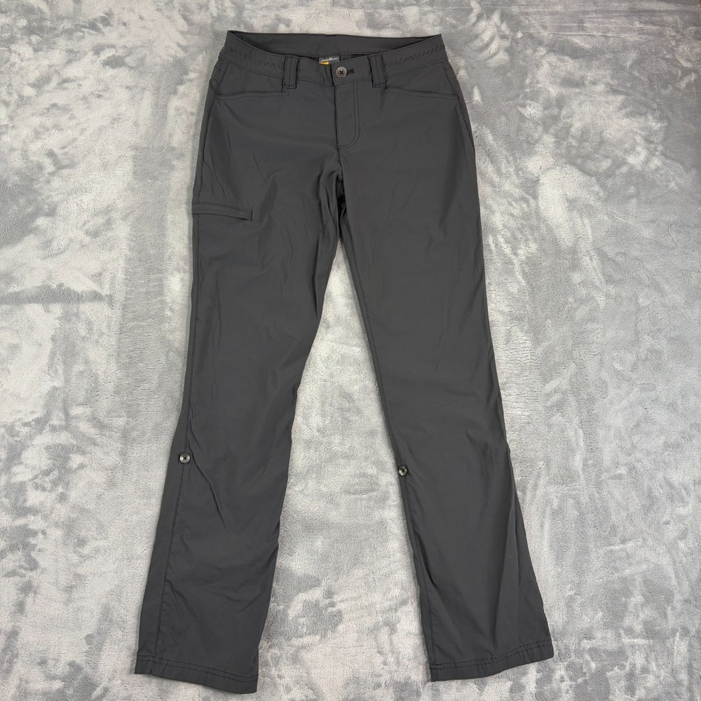 Eddie Bauer Travex Womens Outdoor Pants Size 4 Inseam 31" Grey Nylon/Spandex
